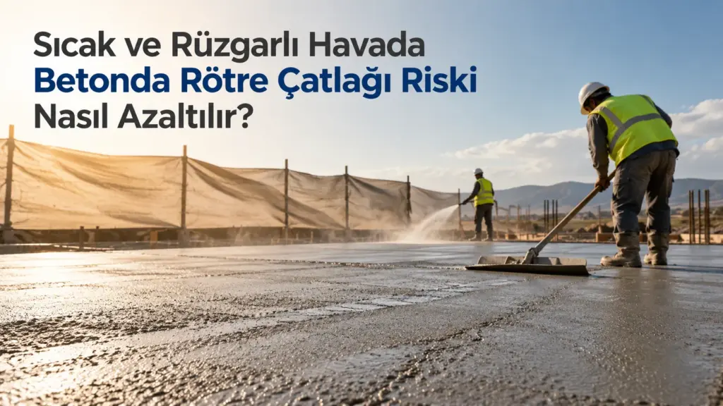 Sıcak ve Rüzgarlı Havada Betonda Rötre Çatlağı Riski Nasıl Azaltılır?