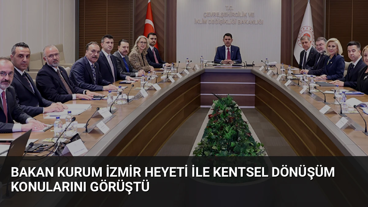 Bakan Kurum İzmir Heyeti İle Kentsel Dönüşüm Konularını Görüştü