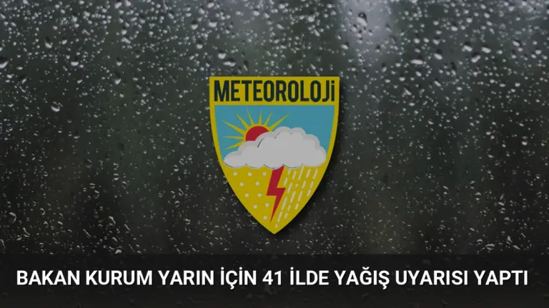 Bakan Kurum Yarın İçin 41 İlde Yağış Uyarısı Yaptı