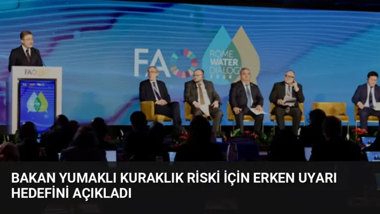 Bakan Yumaklı Kuraklık Riski İçin Erken Uyarı Hedefini Açıkladı
