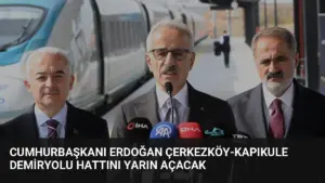 Cumhurbaşkanı Erdoğan Çerkezköy-Kapıkule Demiryolu Hattını Yarın Açacak