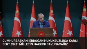 Cumhurbaşkanı Erdoğan Hukuksuzluğa Karşı Sert Çıktı Milletin Hakkını Savunacağız