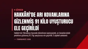Hakkâri’de Arı Kovanlarına Gizlenmiş 91 Kilo Uyuşturucu Ele Geçirildi