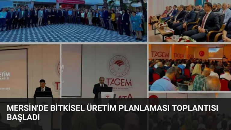 Mersin’de Bitkisel Üretim Planlaması Toplantısı Başladı