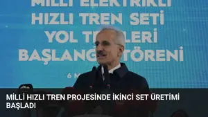 Milli Hızlı Tren Projesinde İkinci Set Üretimi Başladı