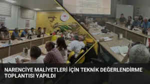 Narenciye Maliyetleri İçin Teknik Değerlendirme Toplantısı Yapıldı