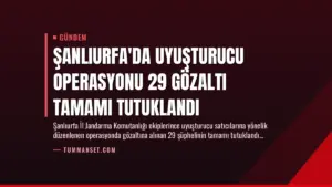 Şanlıurfa’da Uyuşturucu Operasyonu 29 Gözaltı Tamamı Tutuklandı