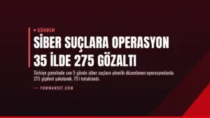 Siber Suçlara Operasyon 35 İlde 275 Gözaltı
