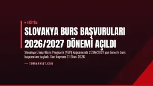Slovakya Burs Başvuruları 2026/2027 Dönemi Açıldı