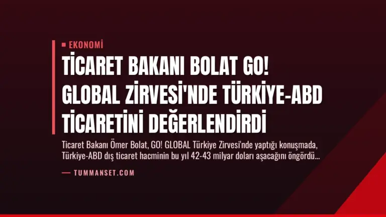 Ticaret Bakanı Bolat GO! GLOBAL Zirvesi’nde Türkiye-ABD Ticaretini Değerlendirdi