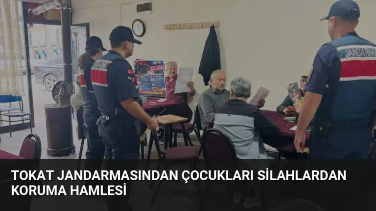 Tokat Jandarmasından Çocukları Silahlardan Koruma Hamlesi