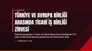 Türkiye ve Avrupa Birliği Arasında Ticari İş Birliği Zirvesi