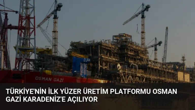 Türkiye’nin İlk Yüzer Üretim Platformu Osman Gazi Karadeniz’e Açılıyor