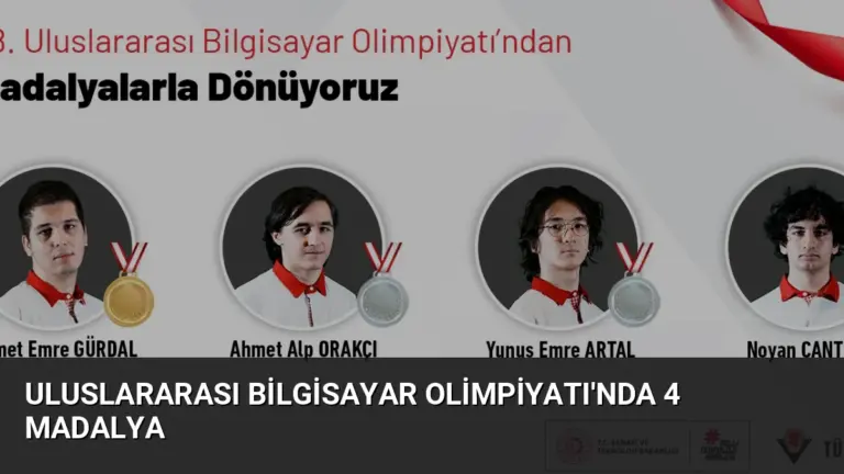 Uluslararası Bilgisayar Olimpiyatı’nda 4 Madalya