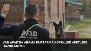 Van AFAD’da Arama Kurtarma Köpekleri Afetlere Hazırlanıyor