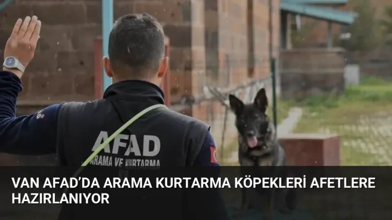 Van AFAD’da Arama Kurtarma Köpekleri Afetlere Hazırlanıyor